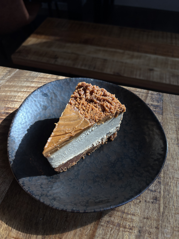 Biscoff cheesecake, single slice, Instagram post 4