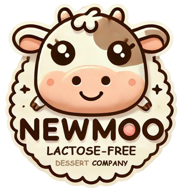 NewMoo company logo, stylized cow with text 'NewMoo'